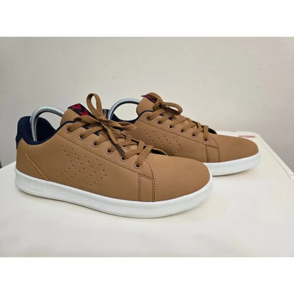 Hummel Casual Sneakers Tan Low Top Lace-Up  Men's Size 9 Modern